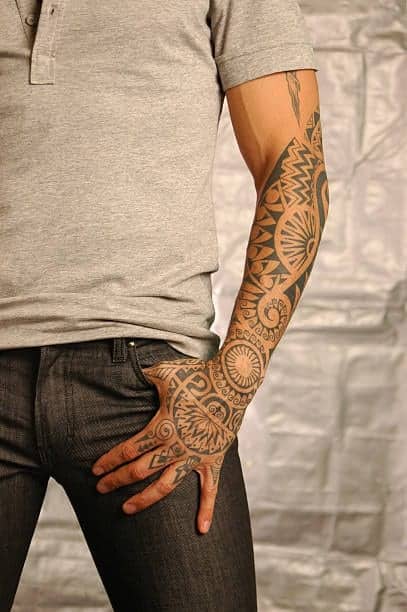 Tribal Forearm Tattoo Designs 